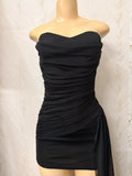 Black Mesh Cocktail Dress