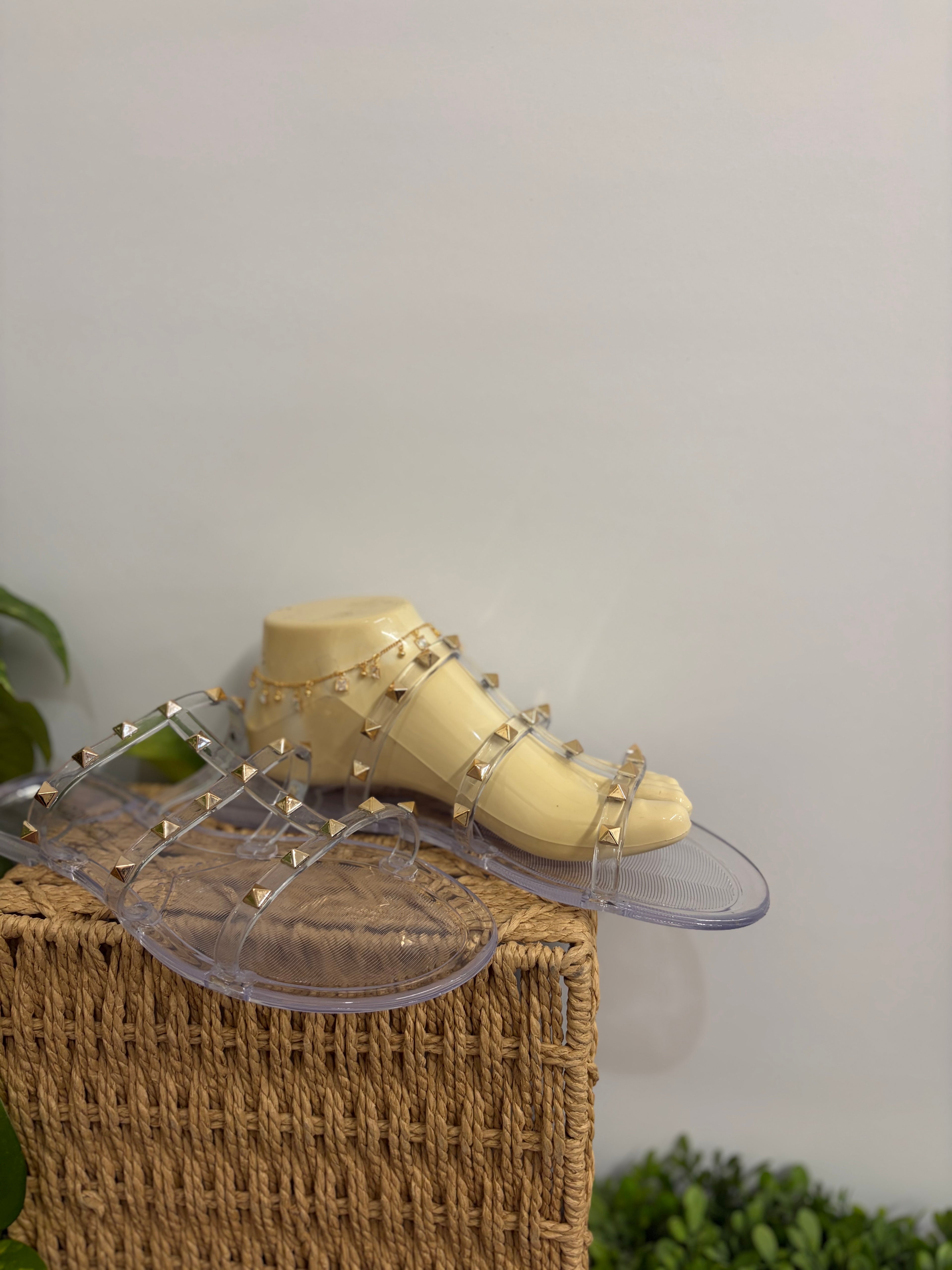 Clear Jewel detail Sandal