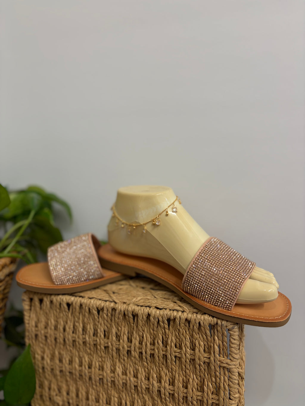 Rose Gold Stone Sandal