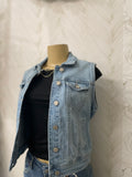 Regular fit denim Vest