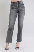 JB Grey HW Rhinestone Straight