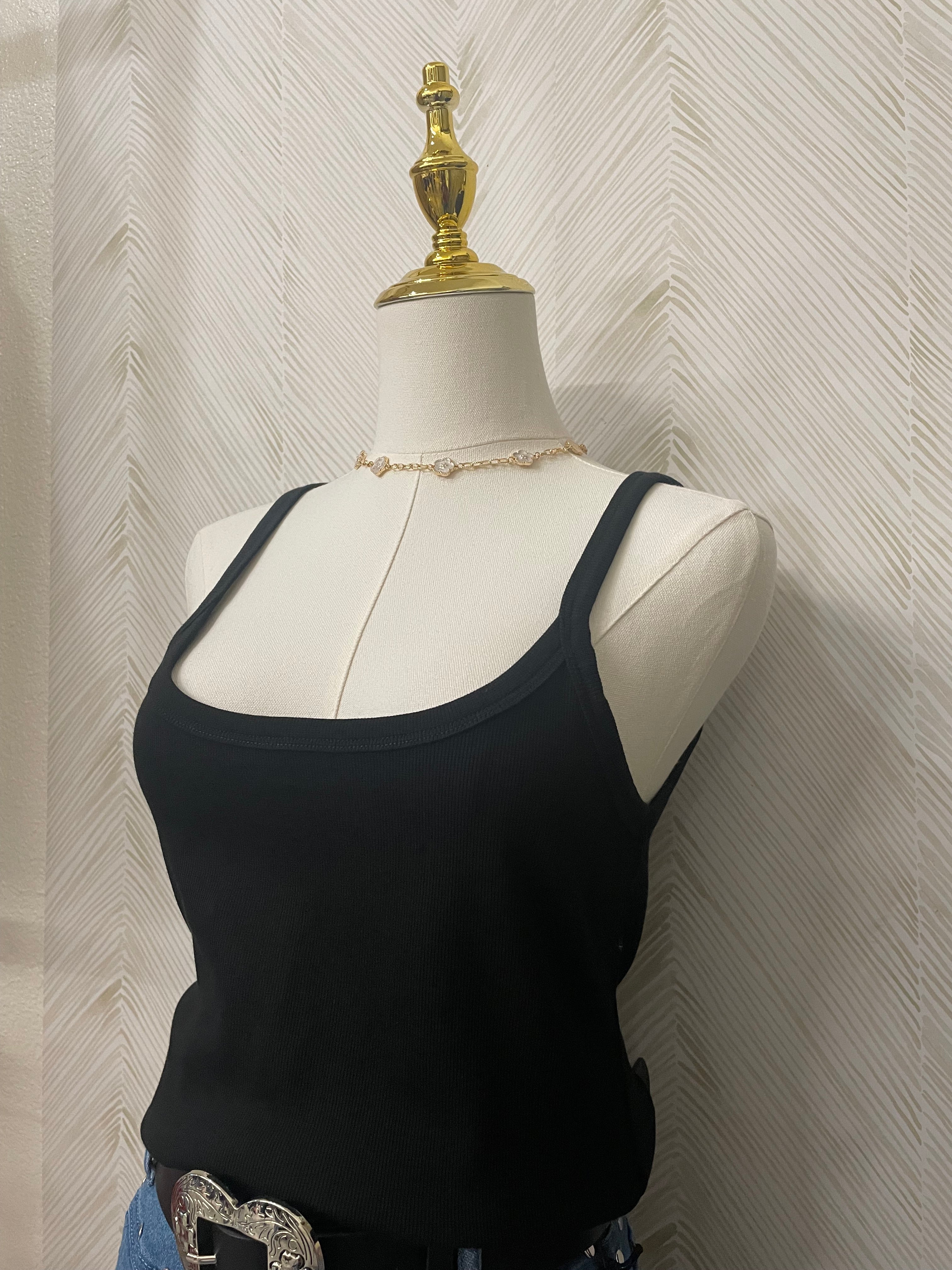 Black Basic Tank Top