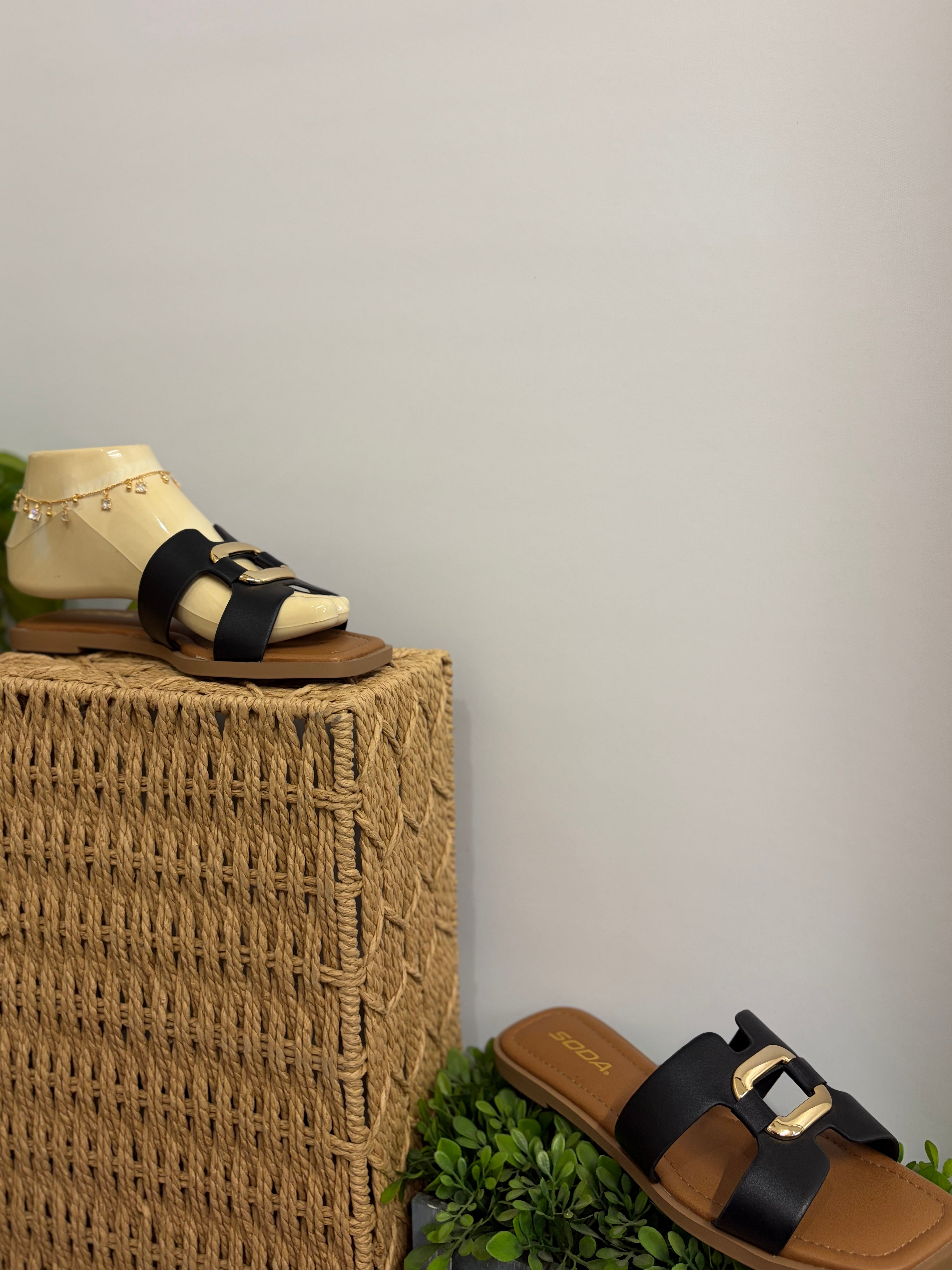 gold buckle Sandal