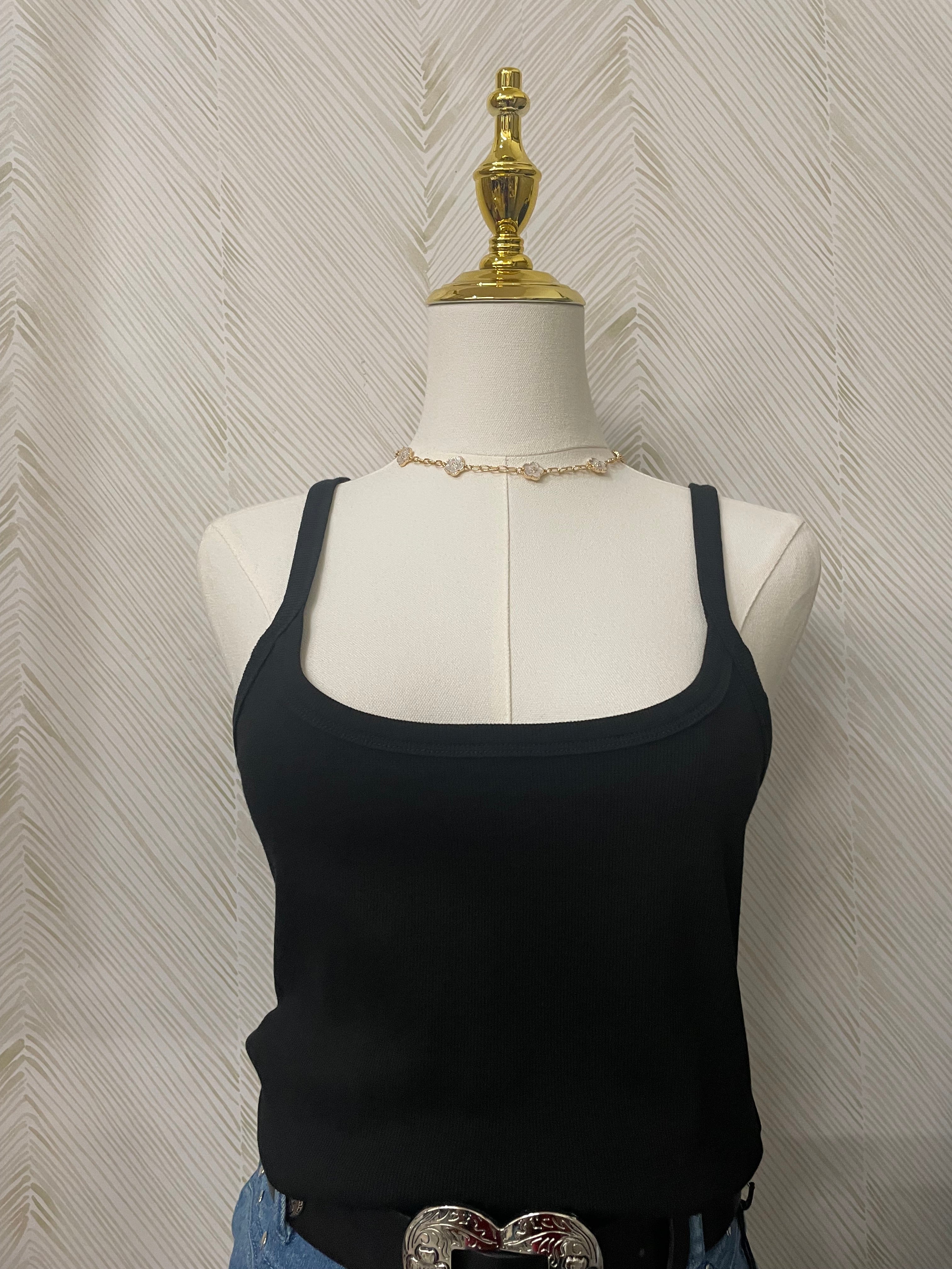 Black Basic Tank Top