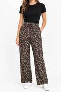 Elastic Waist leopard printed pants