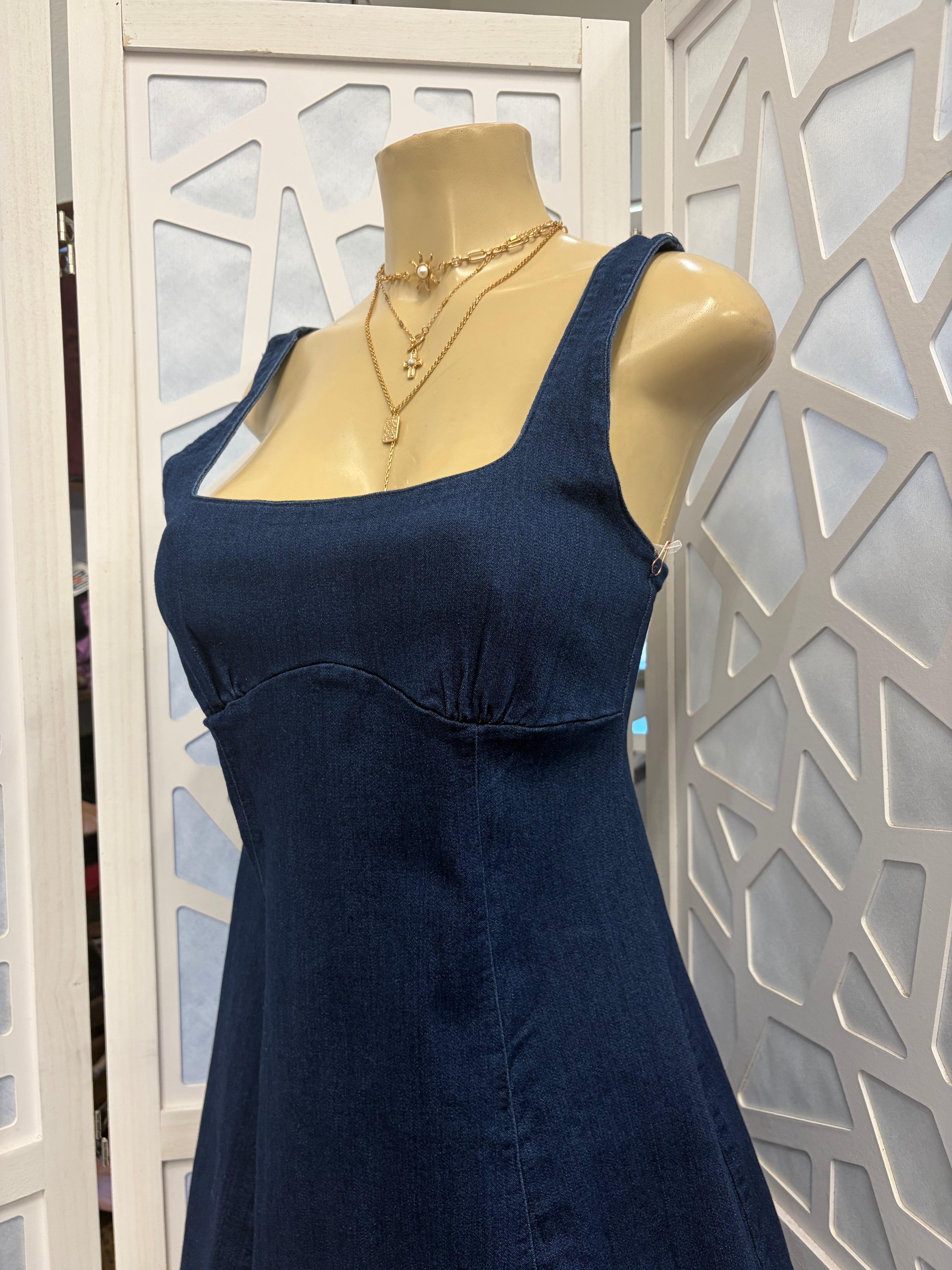 Dark Denim Mini Dress