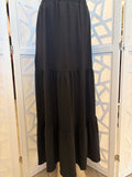 Black Boho Maxi Skirt