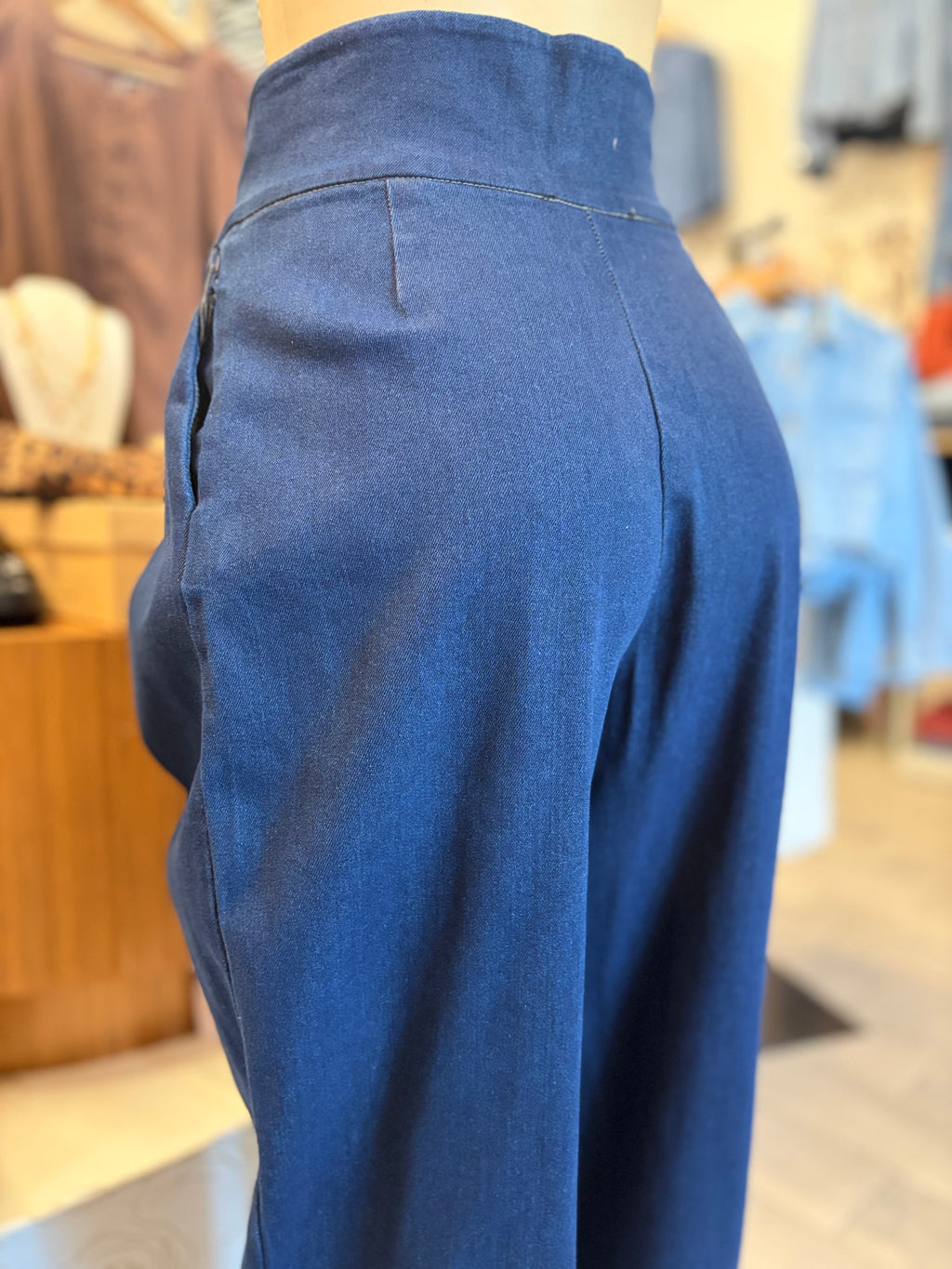 Balloon Dark Denim Pants