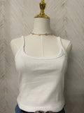 White Basic Tank Top