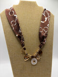 Brown Scarf Necklace