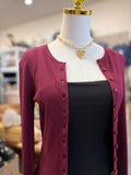 Burgundy Button Up Long Sleeve