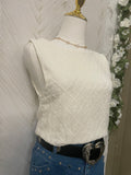 Pointelle double-layer top