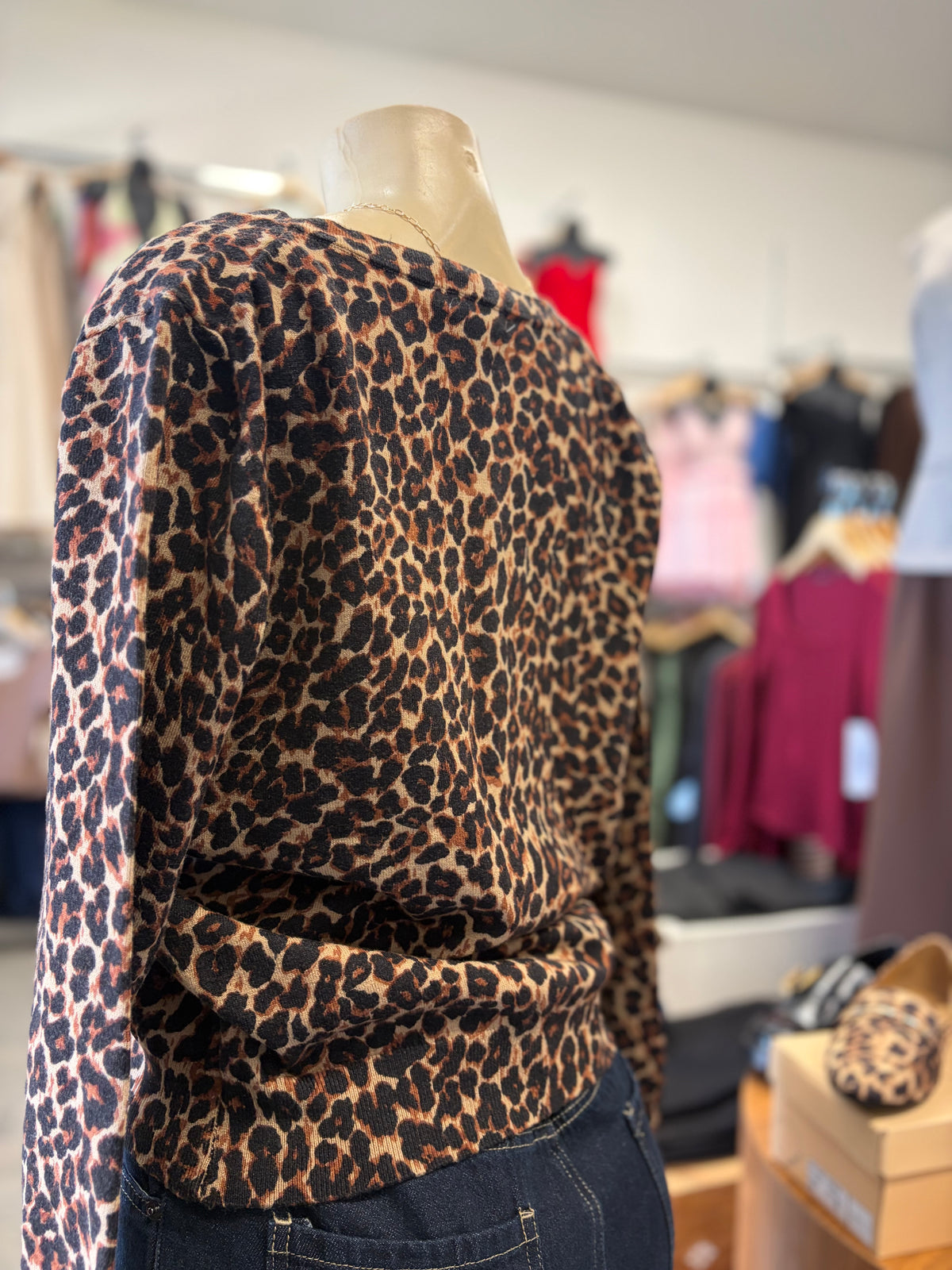 Leopard Print Cardigan