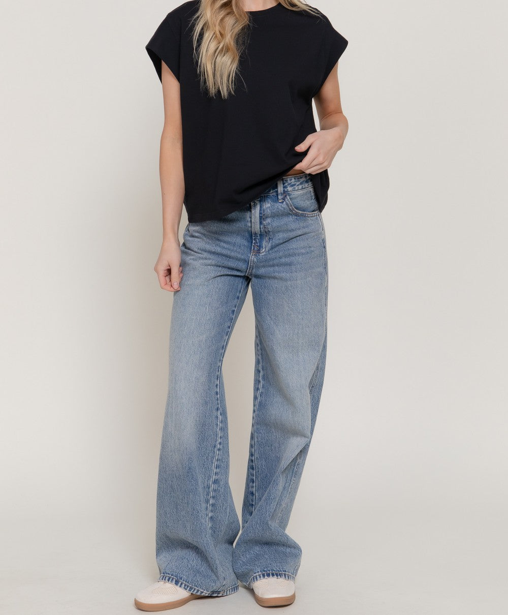 SLEEVELESS GARMENT DYE T-SHIRT