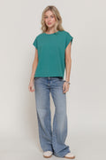 SLEEVELESS GARMENT DYE T-SHIRT